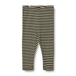 Wheat wool leggings - Green stripe